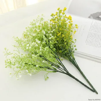 1 Csokor DIY Mesterséges fátyolvirág Virág Gypsophila Hamis Szilikon üzem Esküvői Haza Parti Dekoráció