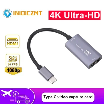 1080P C Típusú HDMI-kompatibilis videó digitalizáló kártya játék felvétel élő adás 4K HDMI-kompatibilis C-Típusú videó digitalizáló tábla