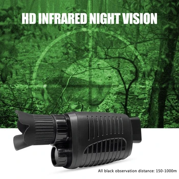 1080P HD Infravörös éjjellátó Kamera Digitális Éjjel-Nappal Kettős felhasználású Távcső Erős Reflektor Kültéri Biztonsági Kemping Vadászat