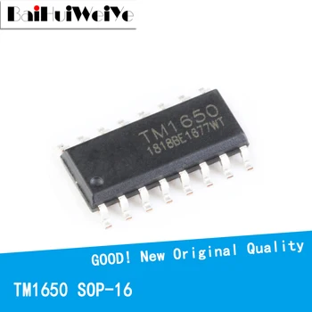 10DB/LOT t TM1650 SOP-16 LED 1650 SOP16 SMD 8*4 bites meghajtó digitális cső chip Új, Eredeti, Jó Minőségű Lapkakészlet