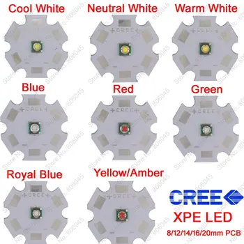 10x 3W Cree XPE XP-E Nagy teljesítményű LED-Emitter Dióda,Opcionális Semleges Fehér hideg Fehér Meleg Fehér, Piros, Zöld, Kék, királykék, Sárga