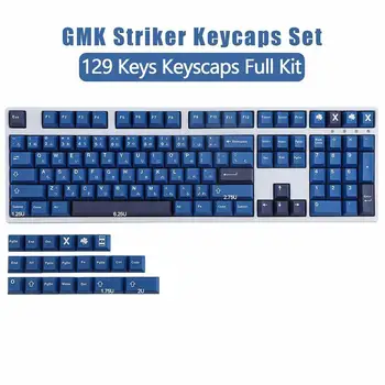 129 Kulcsok PBT Keycap Profil FESTÉK-SUB Japán Minimalista Személyre szabott GMK Csatár Keycaps Mechanikus Billentyűzet