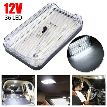 12V 36 LED Autó, Jármű Belső Kupola Tető, Mennyezet Olvasás Csomagtartóban Fény, Lámpa, Izzó Stílus Éjszakai Fény Üzleti Autó Tartozékok