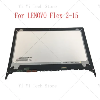 15.6 a lenovo flex 2-15 flex 2 15 LCD Kijelző érintőképernyő Digitalizáló Közgyűlés a Keret Flex2-15 FHD 1920*1080 HD 1366*768