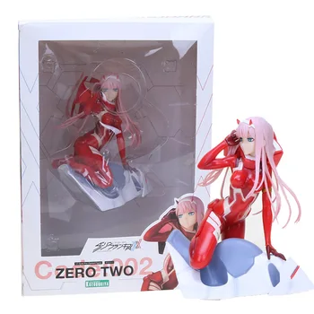 15cm Drágám a FRANXX Ábra Játék Nulla Két 02 piros ruhát a lányok Anime PVC akciófigurák Modell játékok