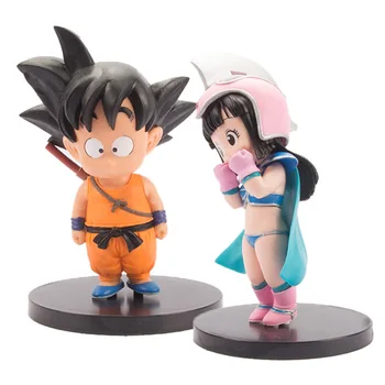 16-18 CM Dragon Ball Z Anime Son Goku & ChiChi Számok Játékok Babák ajándék gyerekeknek ajándék játékok