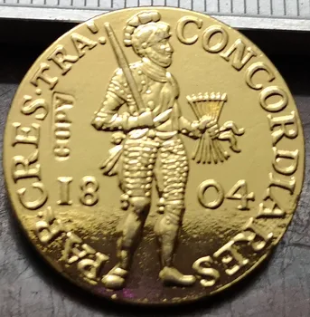 1804 Hollandia 1 Arany Pénzérme Másolás Ritka Érme