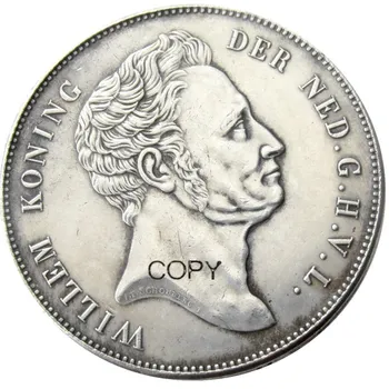 1840 Hollandia 2.5 Guldent Ezüst Bevonatú Másolás Érme