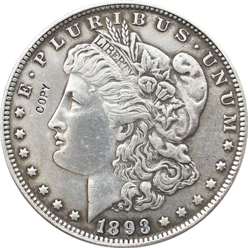1893-S USA Morgan Dollár érmék MÁSOLAT