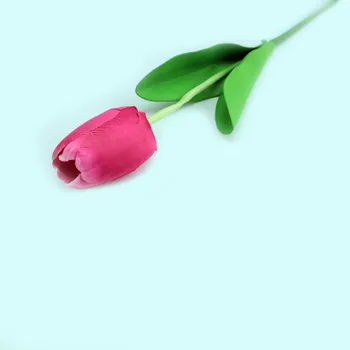 1db 64cm Mesterséges Tulipán hamis Virágok PU virág Egyetlen Hosszú Szár Csokor Gyönyörű Szimuláció Virág A Haza Esküvői Dekoráció
