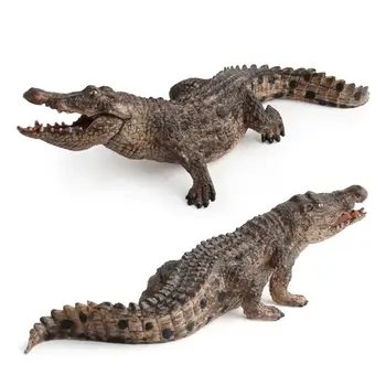 1db 7.2 hüvelyk Krokodil Figura Állat Figura Játékok PVC-Vadon élő Állat-Modell Oktatási Figura Ajándék Gyerekeknek 14736