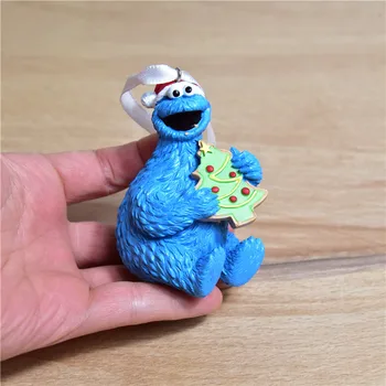 1DB 8cm Cookie szörnyetegek Elmo Karácsonyi különleges medál Karácsonyi ajándék, baba Fesztivál ajándék, Karácsonyi Fa medál játékok