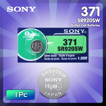 1db Sony 100 371 SR920SW 920 LR920 AG6 LR920 LR69 171 1.55 V Ezüst-Oxid Óra Óra Akkumulátor Akkumulátor JAPÁNBAN KÉSZÜLT