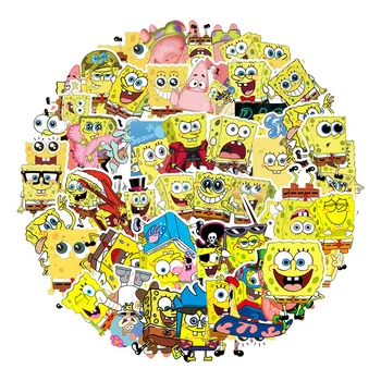 20/30/60PCS Rajzfilm Anime SpongeBobs Deco Stickers Bukósisakot Bőrönd Számítógépes Gyerek Játék Graffiti Matrica Karácsonyi Ajándék