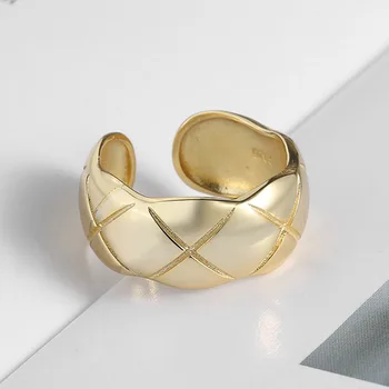 2020 Bohém Arany Kezdeti Gyűrű Női Luxus Márka Ékszerek Tervezők Eljegyzési Gyűrű Nyitott Méret 3 DB 8% - os