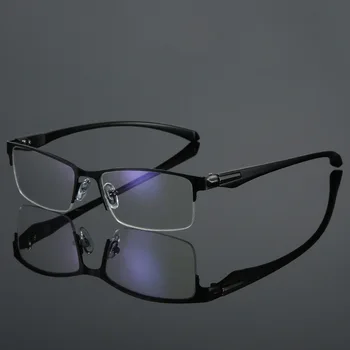 2020-ra az Új Fém Keret Olvasó Szemüveg Férfiak Fele-frame az Üzlet Szemüveg Duplán a fény Presbyopic Szemüveg Anti Kék Fény Szemüveg