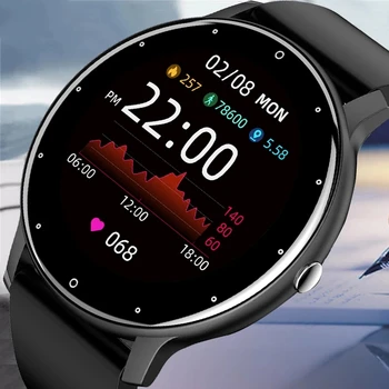 2021 Új Intelligens Karóra Férfi Teljes érintőképernyő Sport Fitness Tracker IP67 Vízálló pulzusmérő Hölgyek Smartwatch A Huawei Xiaomi