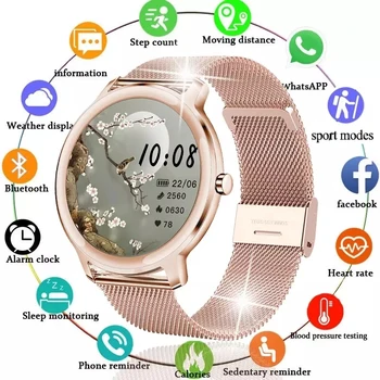 2021 Új Női Intelligens Karóra Női Vízálló Fitness Tracker A Xiaomi Huawei Telefon Egészségügyi Zene pulzusszám smartwatch Nő
