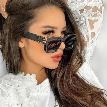 2022 Tér Napszemüveg Női Férfi Divat Luxus Márka Napszemüveg Női gafas de sol okulary UV400 Vintage Túlméretes napszemüvegek