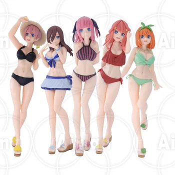 20cm A Tömör ötös ikrek Ábra Anime Nakano Miku akciófigura Nakano Ichika Nino kihasználja őket Amu Figura Modell Baba