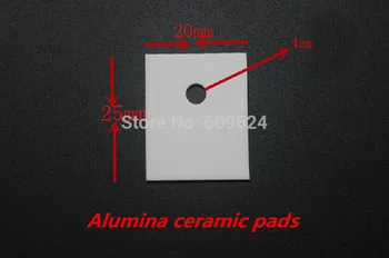 (20db/lot) 20x25x1mm Alumínium-oxid kerámia párna termikusan vezető szigetelő lapot magas hőmérsékletű ellenálló, hűtőborda, HOGY-247
