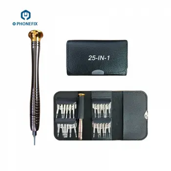 25 AZ 1-ben többfunkciós Precíziós Hordozható Zsebében Csavarhúzó Nyitó Repair Tool Kit For iPhone Samsung Tablet PC