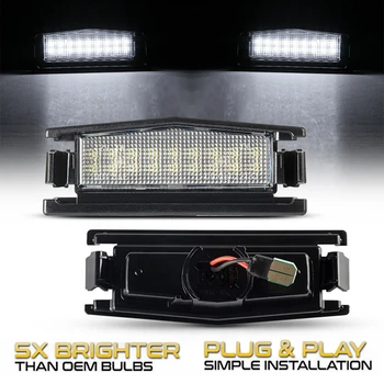 2db Autó LED rendszám Rendszámtábla Lámpa Lámpák Mazda 2 Harchback M2 2015-2021 & Mazda MX5 Miata (ND) MK4 OEM#:D09H-51-ES-EGY 270/B