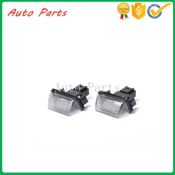 2db LED xenon fehér hátsó lámpa rendszámtábla fény 6340A3 a Peugeot Citroen 206 207 306 307 308 406 407 5008 Citroen C3-C5