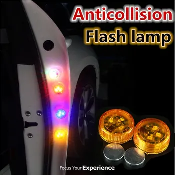 2db Vezeték nélküli Mágneses LED Autó Ajtó Nyitás Figyelmeztető Lámpa Izzó, Vaku, Vízálló Anti Ráfutásos Ütközés LED Biztonsági Lámpa