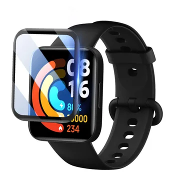 3D Ívelt Soft Edge Védőfólia Smartwatch Fedezni Xiaomi Redmi Óra/Km Óra Lite 2 kijelző Védő fólia Watch2 Tartozékok