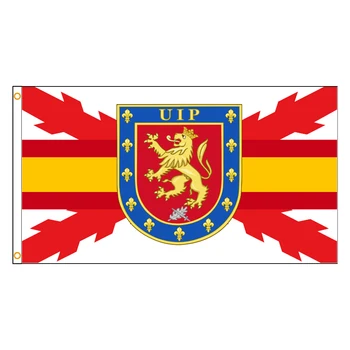 3x5Fts Spanyolország Kereszt Bordó Rendőri Beavatkozás Országos Rendőr-Testület UIP Zászló