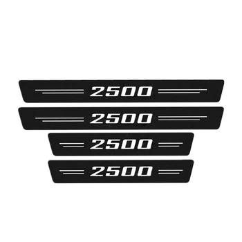 4db Dodge RAM 2500 Ajtó Küszöb Lemez Védő Fedelet Szénszálas Papucs Matrica Dekoráció Papucs Lemez Bakelit Autó Matrica