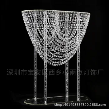 4db/sok magas kristálytiszta akril esküvői asztaldísz/kristály esküvői torta állvány/acryli virág állvány/esküvő