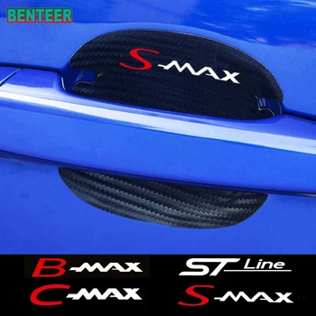 4db Szénszálas ajtókilincsen Matricát Ford Focus Smax Cmax Bmax