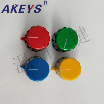 5 Db KN-21-Y-6.0 potenciométer a bakelit, műanyag szín gomb kódoló zenekar kapcsoló felső vezeték gomb kalap