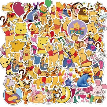 50pcs Disney Micimackó Matrica Gyerekeknek Aranyos Anime Matricák Poggyász Notebook Scrapbooking Matrica