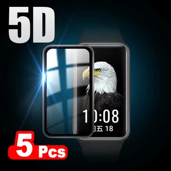 5D Üvegszálas Védő Fólia Huawei Zenekar 6 / 6 Pro Fedezze Képernyő Védő Band6 Smart Óra Tartozékok (Nem Üveg)
