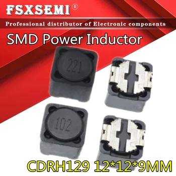 5db CDRH129 Power SMD Tekercs 12*12*9 mm-es 3.3/4.7/6.8/10/15/18/27/33/39/47/68/100/150/220/270/330/470/680/820/1000/1500UH