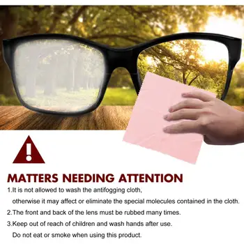 5db Újrafelhasználható Anti-Köd Szemüveg Törlőkendő Előre nedvesített Párásodásmentes Lencse Ruhával Páramentesítő Szemüveg Törölje Megakadályozzák a Ködképző Szemüveg