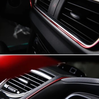 5M autó modell lakberendezés, 3D-s vonal dekorációs szalag auto alkatrész Mazda 2 3 5 6 CX5 CX7 CX9 Atenza Axela