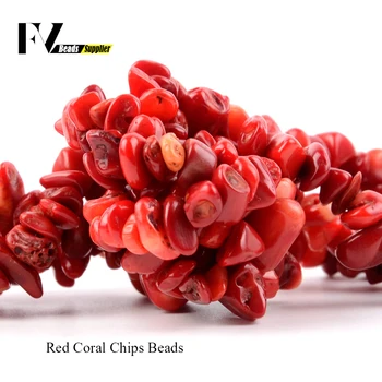 5mm-8mm Természetes Vörös Korall Chips Gyöngyök, a Kézimunka Szabálytalan Kavics Gyöngyök Kiegészítők, Ékszerek, Karkötők, Hogy 15inch