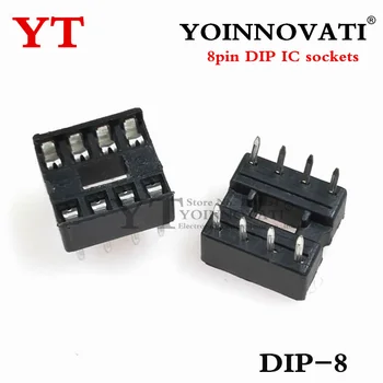 60pcs/sok 8pin DIP IC foglalat Adapter Típus Forrasz 8 pin