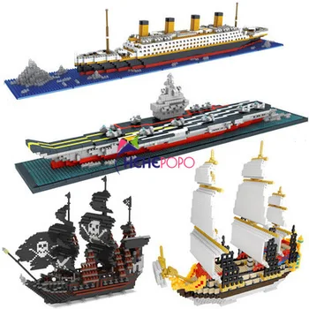 66502 Csatahajó Blokk Modell Micro Blokk Titanic Óceánjáró Hajó Modell DIY Gyémánt építőkövei Tégla Kit Gyerekek, Gyerekek Játék