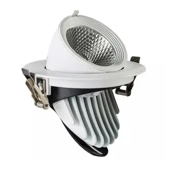 6DB COB LED Beépíthető 40W 50W Süllyesztett Mennyezeti Lámpa, 360 fokban elforgatható spot lámpa AC 110V, 220V Beltéri LED Izzó