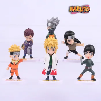 6db Naruto Baba Aranyos Figura Anime Ábra Anime Gyermekek Ajándékok Uzumaki Naruto Kakashi Gaara