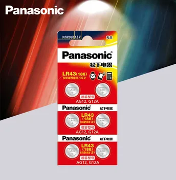 6db/sok Panasonic AG12 LR43 186 0% - os Hg Órák Játékok 1,5 V-os Cella Alkáli elemek A kalkulátor 0% - os Hg