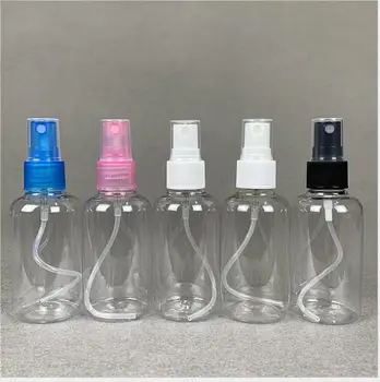 75ML átlátszó műanyag PET palack finom köd spray palack víz/toner/wc/parfüm bőrápoló kozmetikai csomagolás