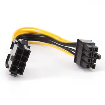 8-Pin 8-Pin ATX EPS Férfi-Nő Hosszabbító, TÁPEGYSÉG Alaplap hálózati Hosszabbító Adapter Kábel 19cm