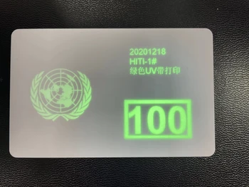 800015-UV zöld invisiable uv szalag 1000prints Zebra Gerelyt kártya nyomtató P310 P330i P430i J310 J330i J420i UV szalag