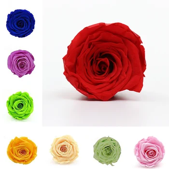 8db/Doboz 4-5cm DIY Természetes Mesterséges Virágokat Halhatatlan Rose Fejét Szárított Rose Esküvői Dekoráció Születésnap Valentin Napi Ajándékok
